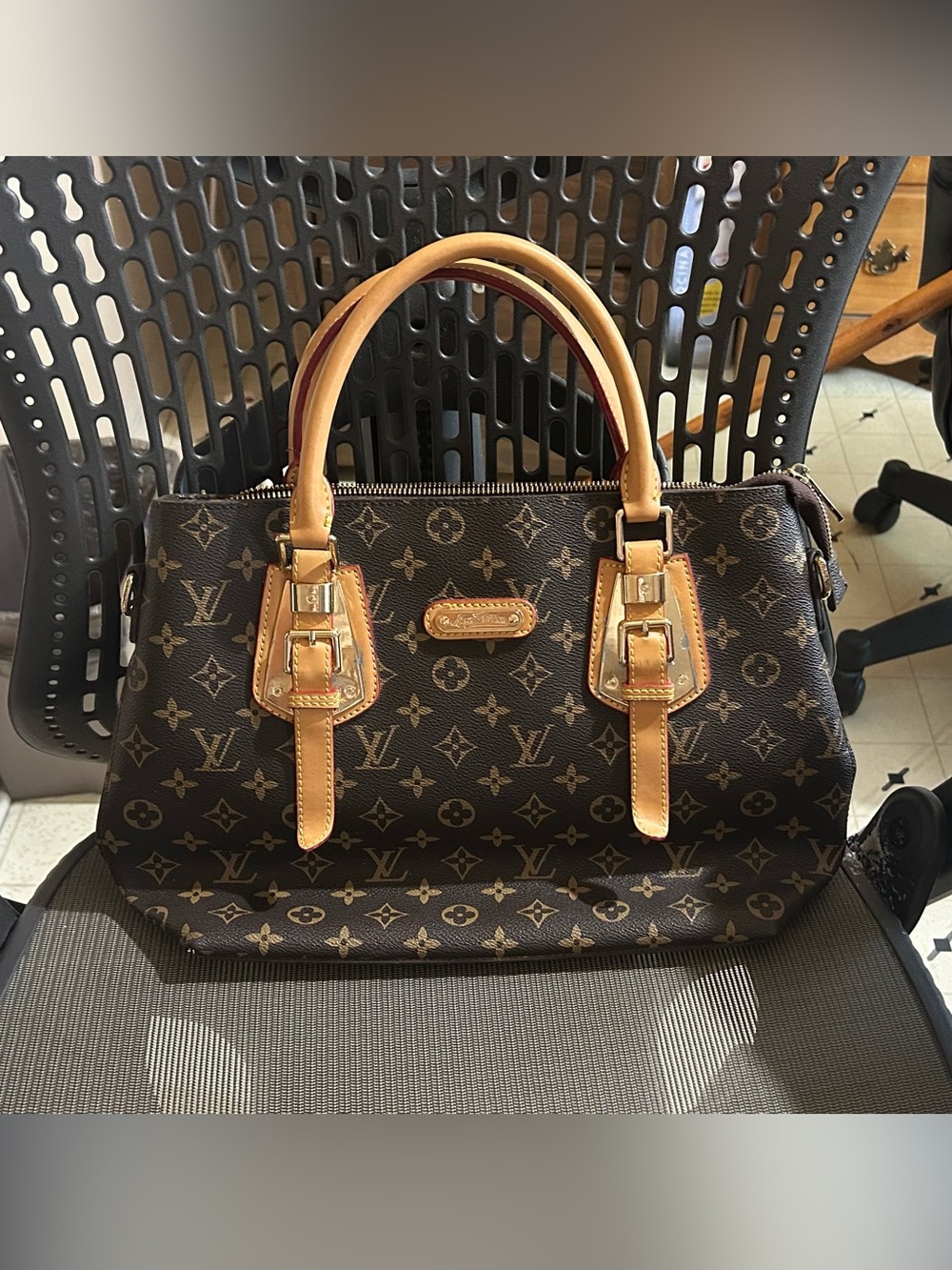 Brown Monogram Satchel Bag